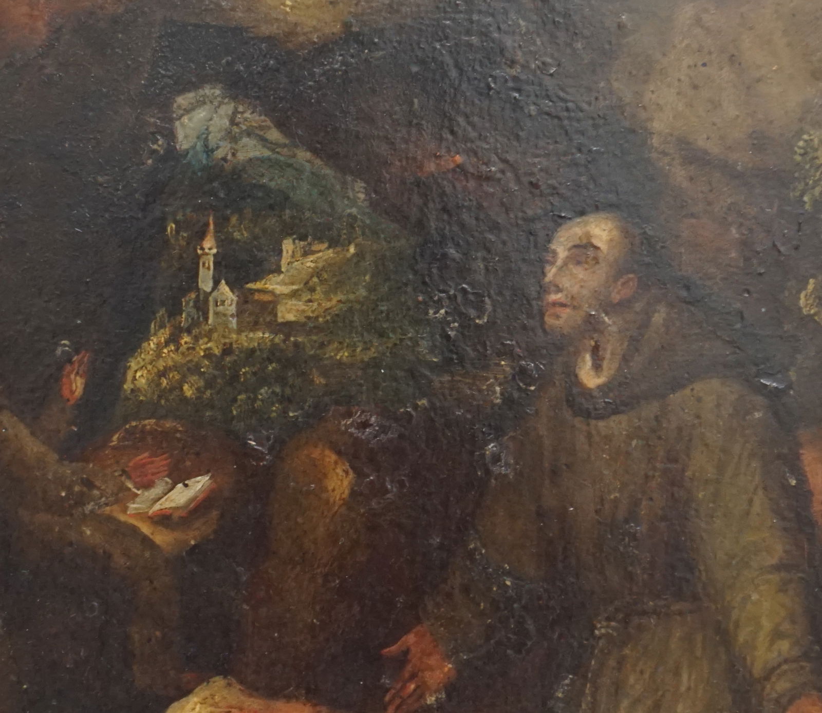 18TH C. ORIGINAL OIL PAINTING ON COPPER (1 of 6)