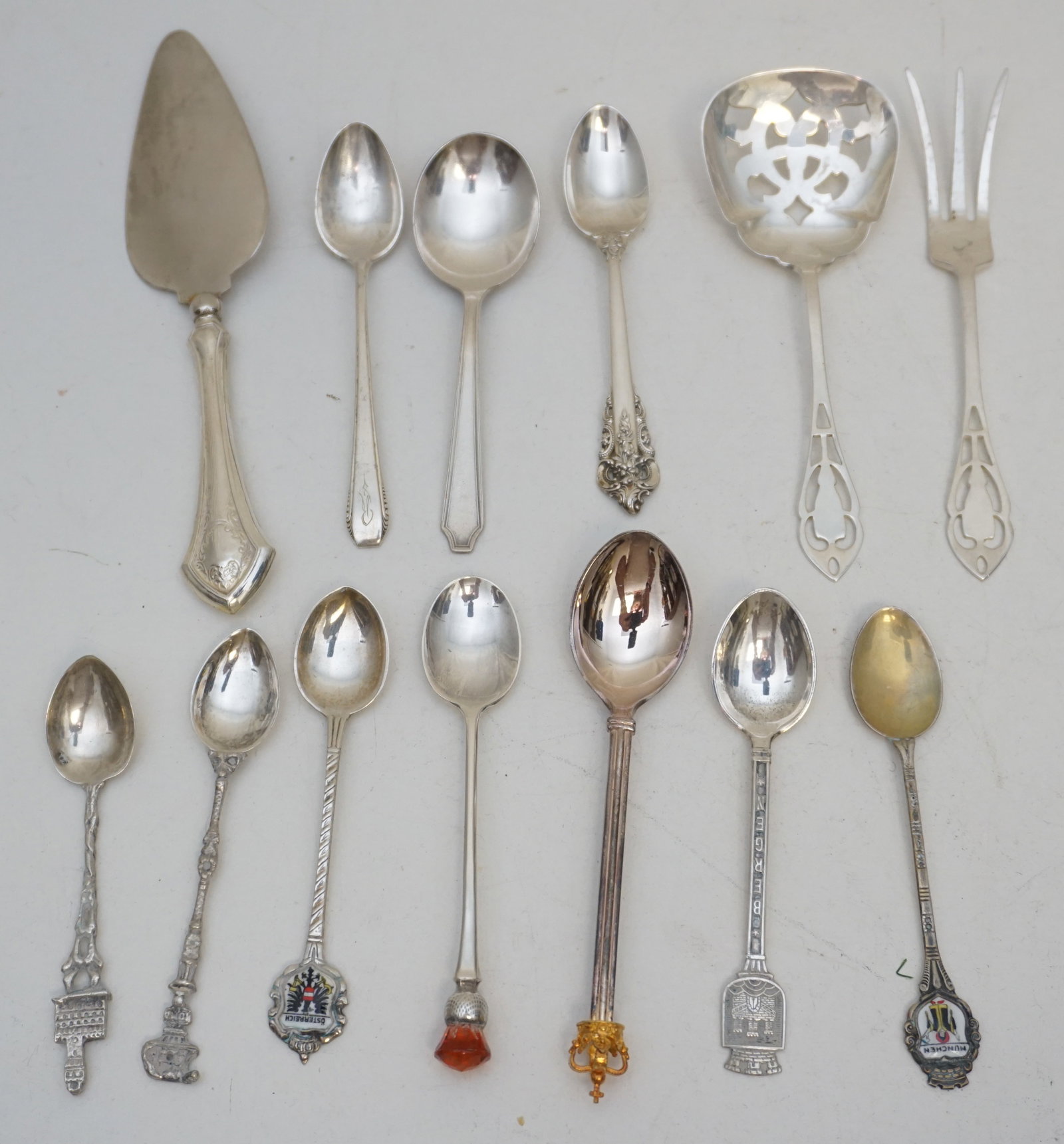 13 VARIOUS SOUVENIR SPOONS (1 of 3)