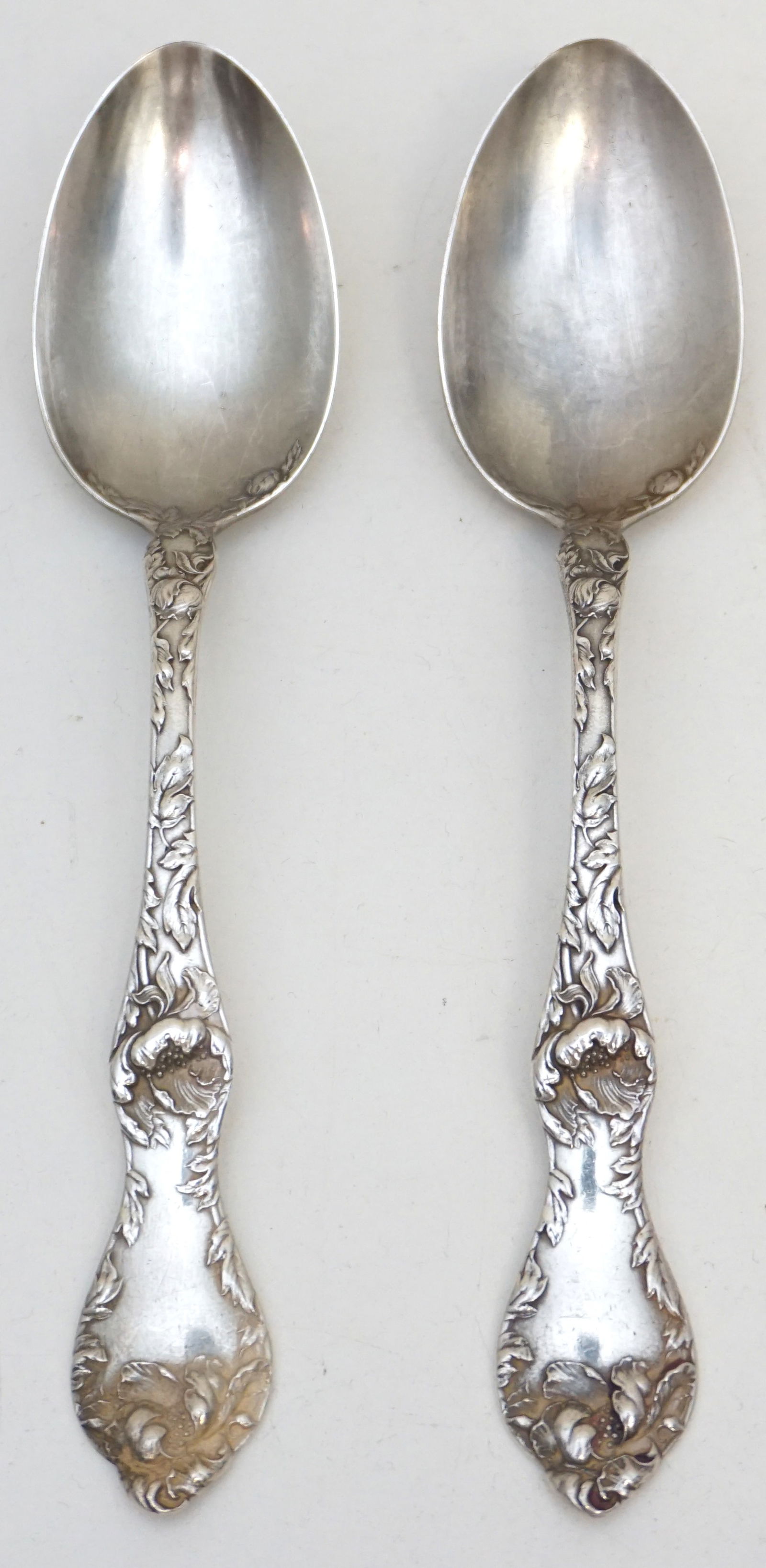 PAIR STERLING SERVING SPOONS (1 of 3)