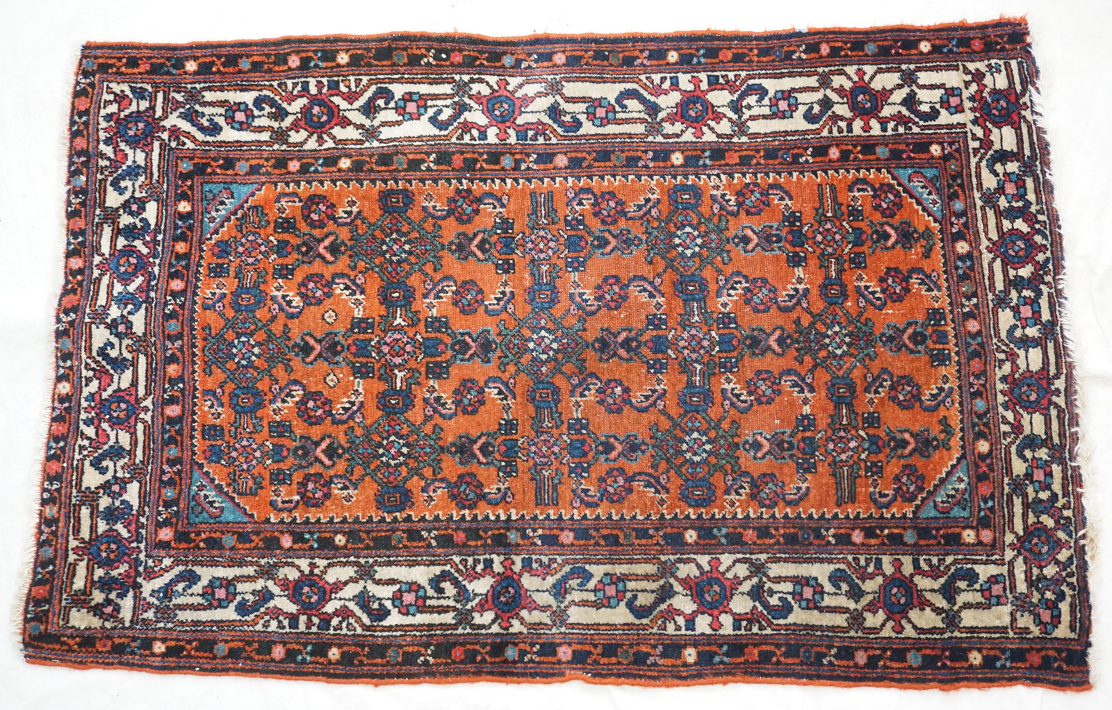 SMALL ANTIQUE HAND-WOVEN RUG (1 of 5)