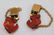 3 pcs VINTAGE 1940S BAKELITE CUFFLINKS - BROOCHES - 6
