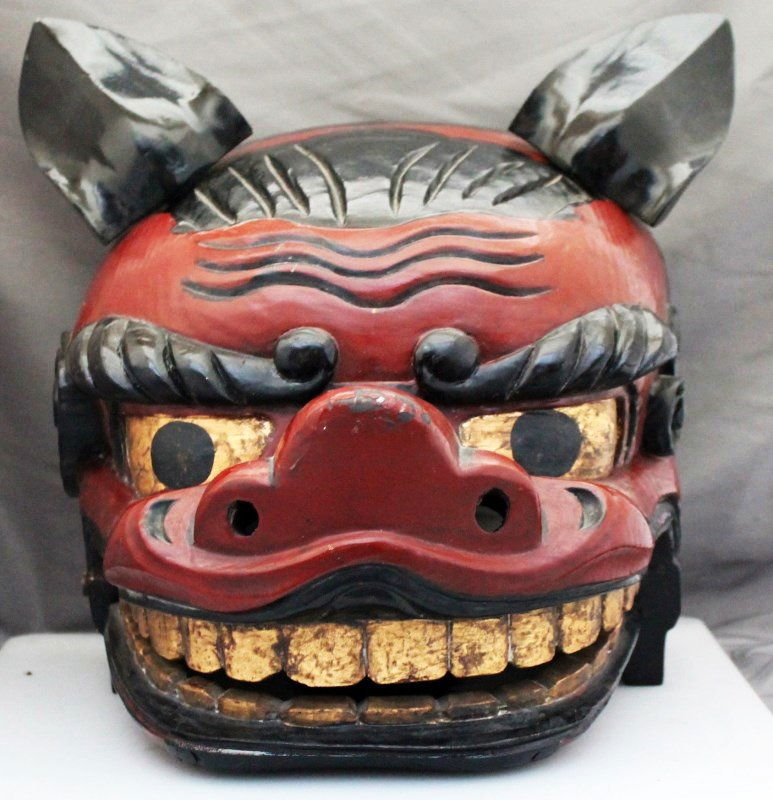 SHISHI GASHIRA LION HEAD MASK JAPAN