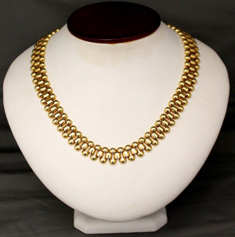 SOLID 18KT GOLD CHIMENTO ITALY NECKLACE: Another fabulous piece of solid 18kt yellow gold jewelrymade ny Chimento from Vicenza, Italy. Has their 408 VI hallmark and is 18k. This heavy weight, Italian Hallmarked necklace is approx. 17.50” i