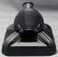 3 PC BLACK GLASS INKWELL - LIGHTER - ASHTRAY - 6