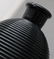 3 PC BLACK GLASS INKWELL - LIGHTER - ASHTRAY - 7