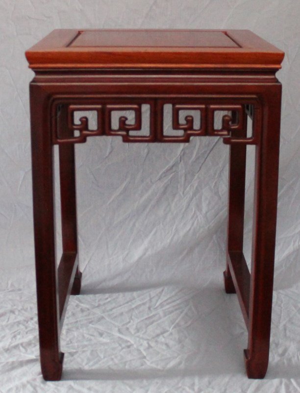 CHINESE CARVED ROSEWOOD TABLE (1 of 9)