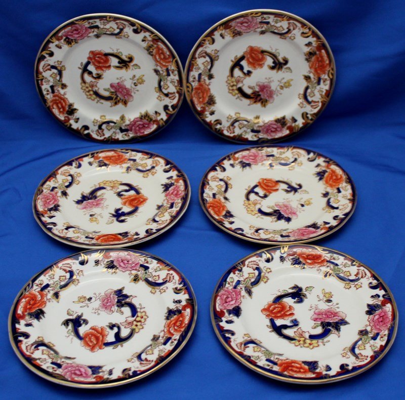 6 MASONS IRONSTONE MANDALAY BREAD & BUTTER PLATES (1 of 6)