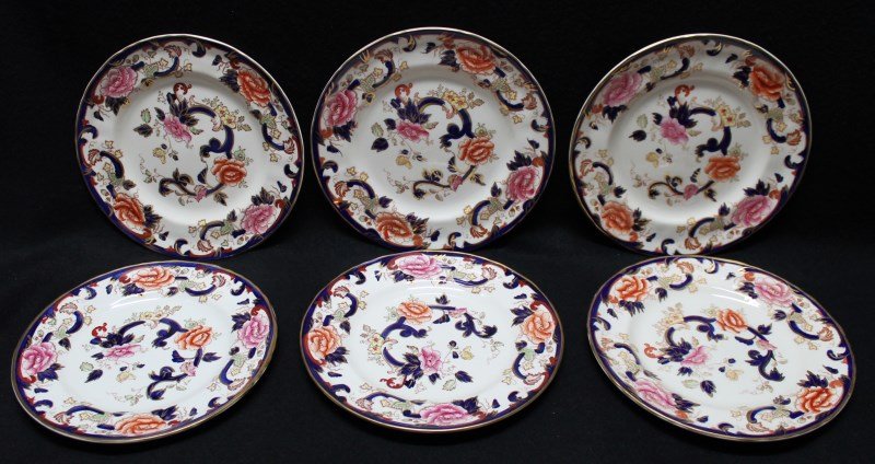 6 MASONS IRONSTONE MANDALAY LUNCHEON PLATES (1 of 8)