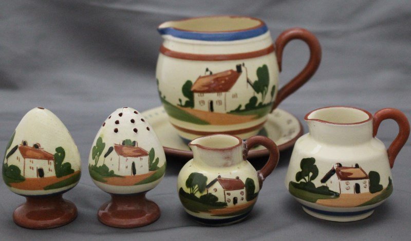 6 PC ENGLISH TORQUAY MOTTO WARE (1 of 10)