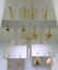 SIX (6) PAIRS OF 14k & GF EARRINGS
