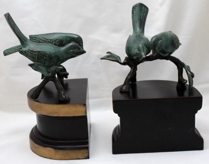 BIRD BRONZE BOOKENDS (1 of 9)