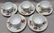 6 EVESHAM GOLD ROYAL WORCESTER CUP & SAUCER SETS - 5