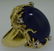 18KT GOLD LAPIS & DIAMOND RING - 2