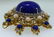 STUNNING 14k LAPIS & DIAMOND BROOCH (31.40 GRAMS) - 2