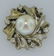ESTATE 14k PEARL AND DIAMOND EARRINGS - 2