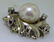 ESTATE 14k PEARL AND DIAMOND EARRINGS - 3