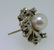 ESTATE 14k PEARL AND DIAMOND EARRINGS - 6