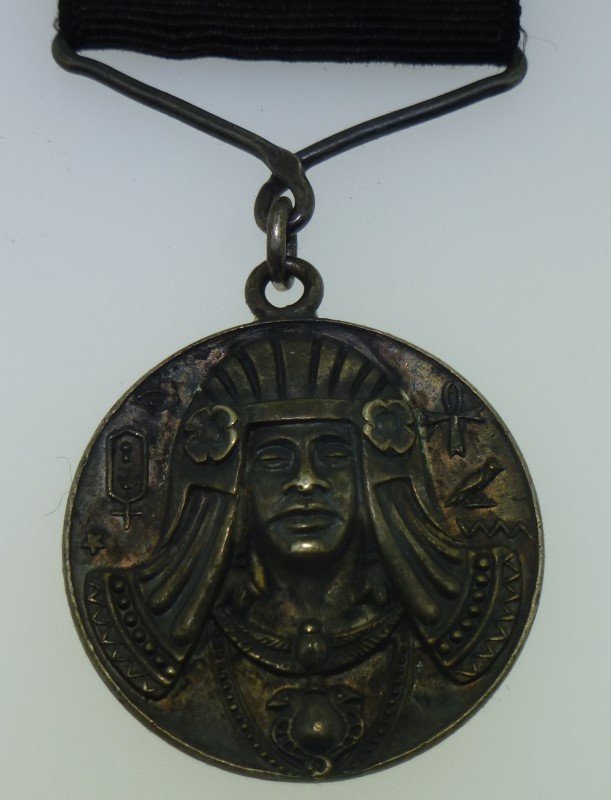 1920s STERLING EGYPTIAN REVIVAL WATCH FOB (1 of 6)