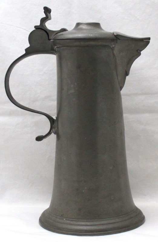 ANTIQUE NUREMBERG PROBZIN PEWTER FLAGON (1 of 10)