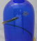 LARGE BLENKO COBALT VASE WITH TOPAZ SNAKE - 2