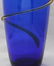 LARGE BLENKO COBALT VASE WITH TOPAZ SNAKE - 6