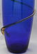LARGE BLENKO COBALT VASE WITH TOPAZ SNAKE - 8