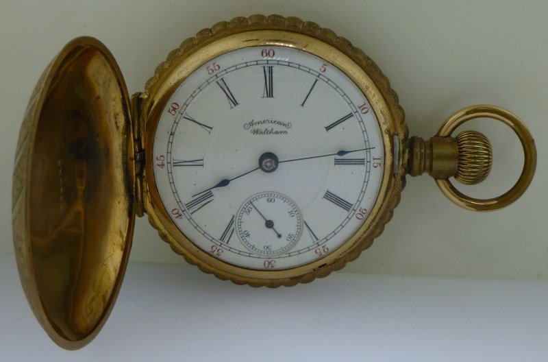 AMERICAN WALTHAM P.S. BARTLETT POCKET WATCH (1 of 10)