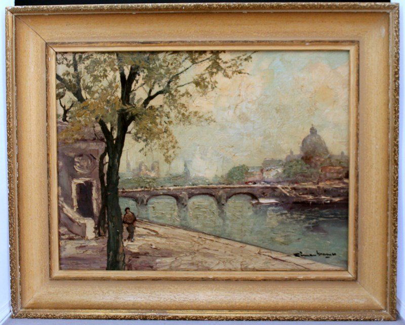 SIMON KRAMER OIL ON PANEL-  PONT A PARIS (1 of 10)