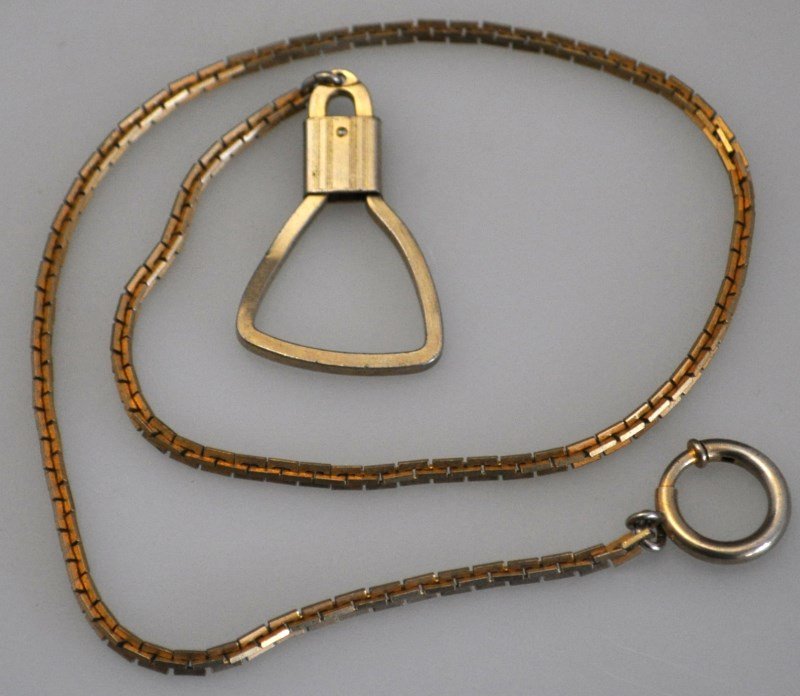 ANTIQUE GOLD FILLED WATCH CHAIN (1 of 5)