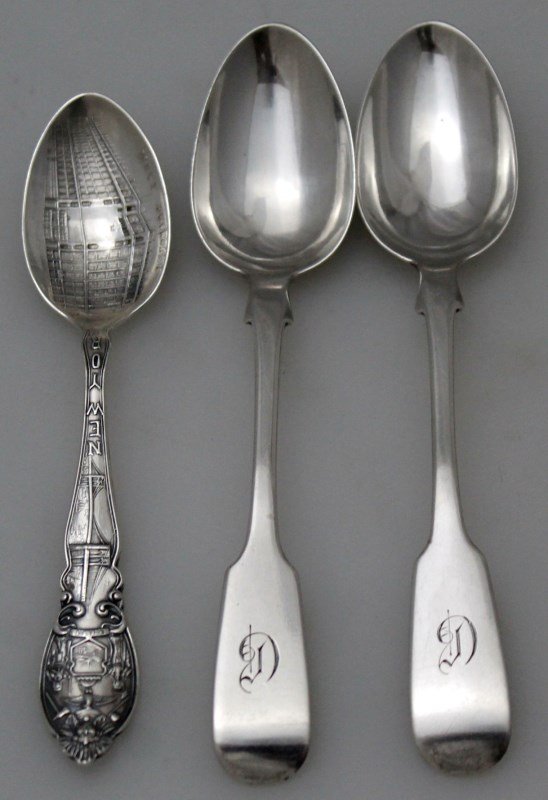 3 ANTIQUE STERLING SILVER SPOONS (1 of 6)