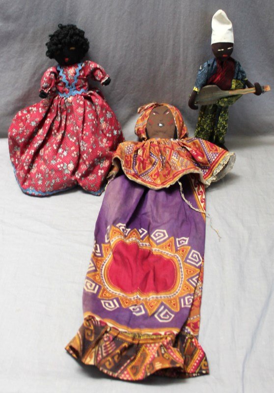 3 pc VINTAGE BLACK DOLLS (1 of 7)