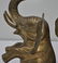 VINTAGE BRASS ELEPHANT BOOKENDS - 2