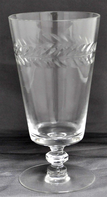 8 TIFFIN ELEGANT LAUREL WREATH ETCHED TUMBLERS (1 of 4)