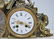 FRENCH EMPIRE GILT BRONZE MANTLE CLOCK - 3