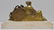 FRENCH EMPIRE GILT BRONZE MANTLE CLOCK - 5