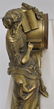 FRENCH EMPIRE GILT BRONZE MANTLE CLOCK - 8