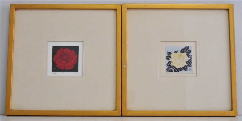PAIR OF MAKI HAKI JAPANESE WOODBLOCKS (1 of 3)