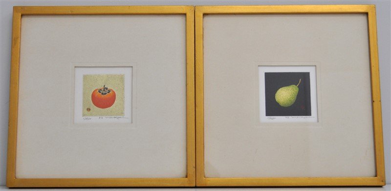 PAIR OF MAKI HAKI JAPANESE WOODBLOCKS (1 of 4)