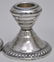 5 pc STERLING SILVER CUP & CANDLESTICKS. - 4