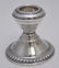 5 pc STERLING SILVER CUP & CANDLESTICKS. - 7