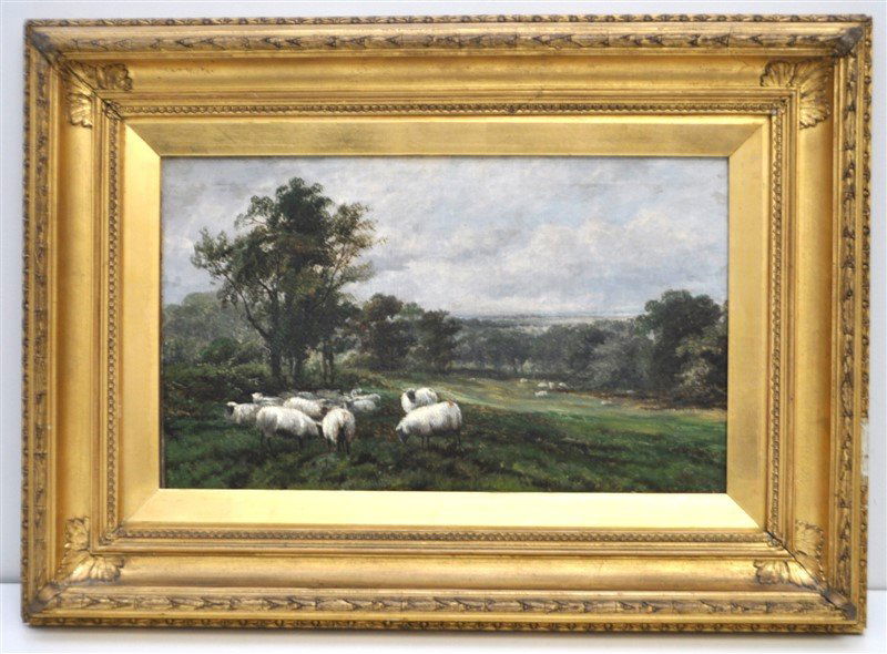 JOHN W. MORRIS (BRITISH, 1865-1924) OIL ON CANVAS (1 of 10)