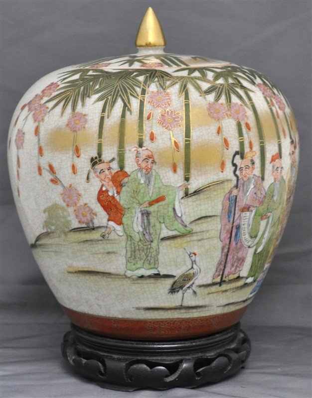 KUTANI JAPANESE SEVEN SAGES OF THE BAMBOO JAR (1 of 9)