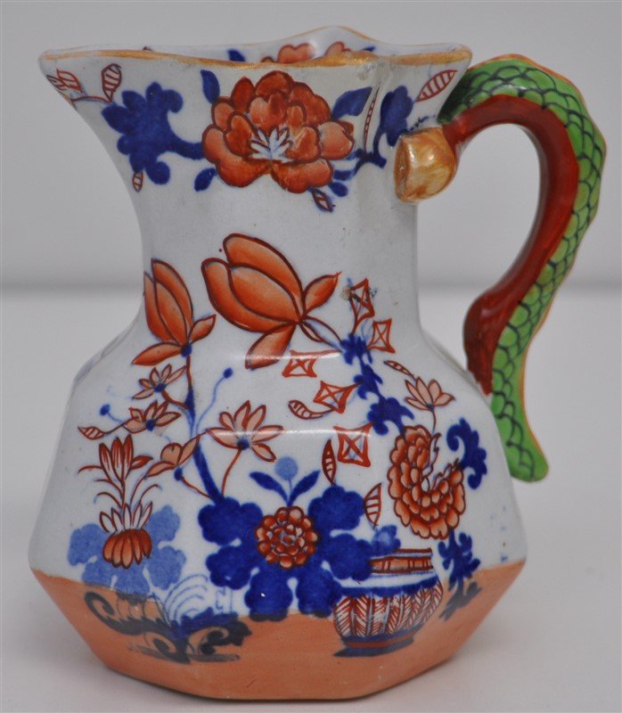 MASONS IRONSTONE HYDRA JUG SERPENT HANDLE (1 of 8)