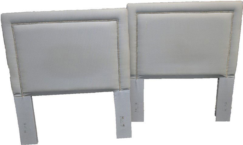 2 TWIN BED HEADBOARDS W BED SKIRTS/PILLOWS (1 of 5)