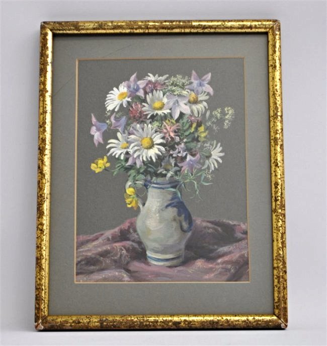 STILL LIFE DAISIES & LILIES BY EMMY WOITSCH (1894-1981) (1 of 6)