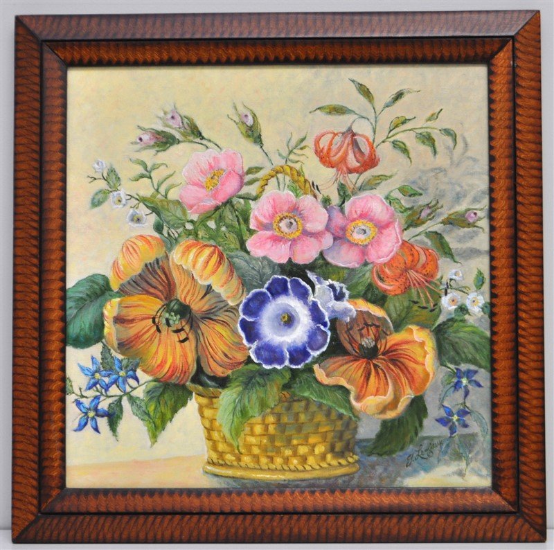 LEMIEUX FLORAL STILL LIFE OIL (1 of 9)