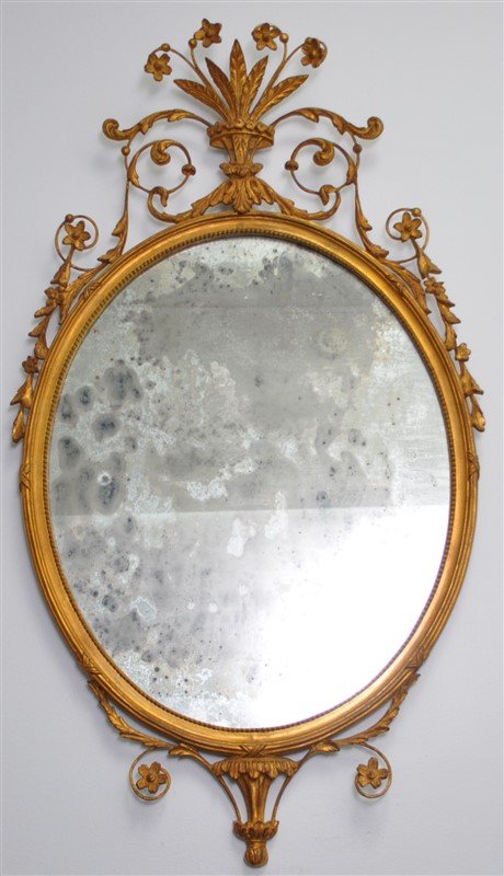 ADAMS CARVED GILT WOOD OLD MERCURY MIRROR CARVERS GUILD (1 of 6)