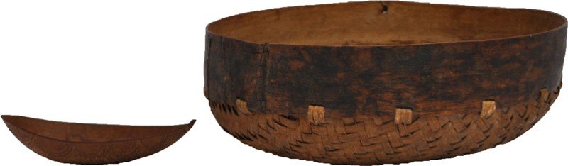 MUSEUM MOLEPOLOLE BECHUANALAND BASKET / SCOOP (1 of 8)