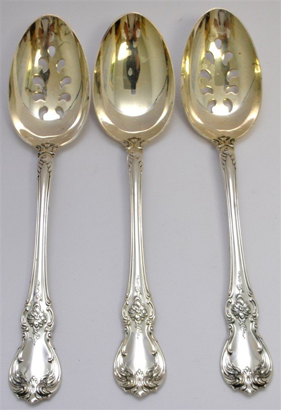 3 STERLING TOWLE OLD MASTER SERVING SPOONS (1 of 6)