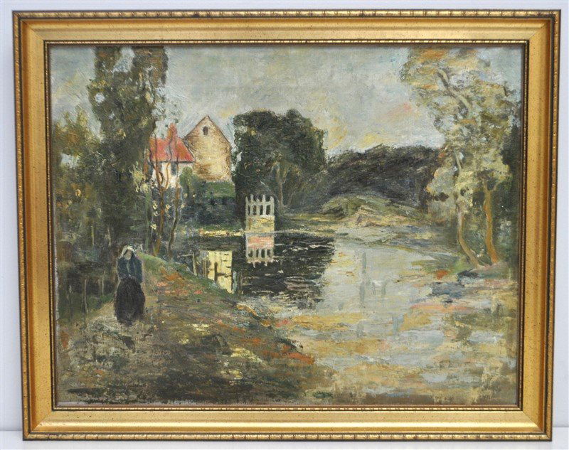 19TH C. IMPRESSIONIST OIL ON CANVAS (1 of 6)